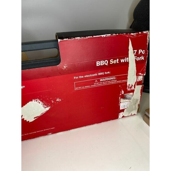 Chefmate 17 Piece Stainless Steel Bbq Tool Set With Digital Thermometer Fork - Picture 11 of 11